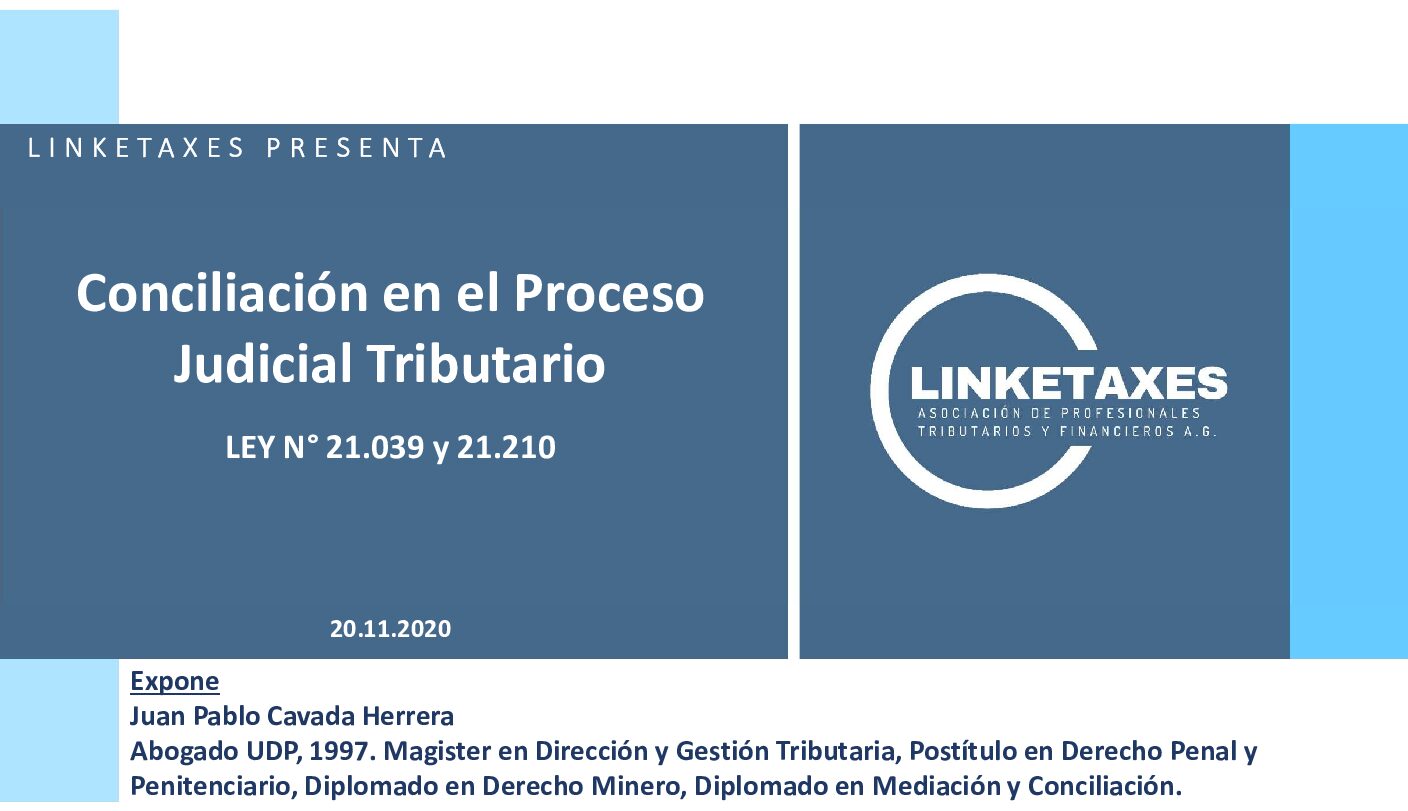 Conciliación en el Proceso Judicial Tributario
